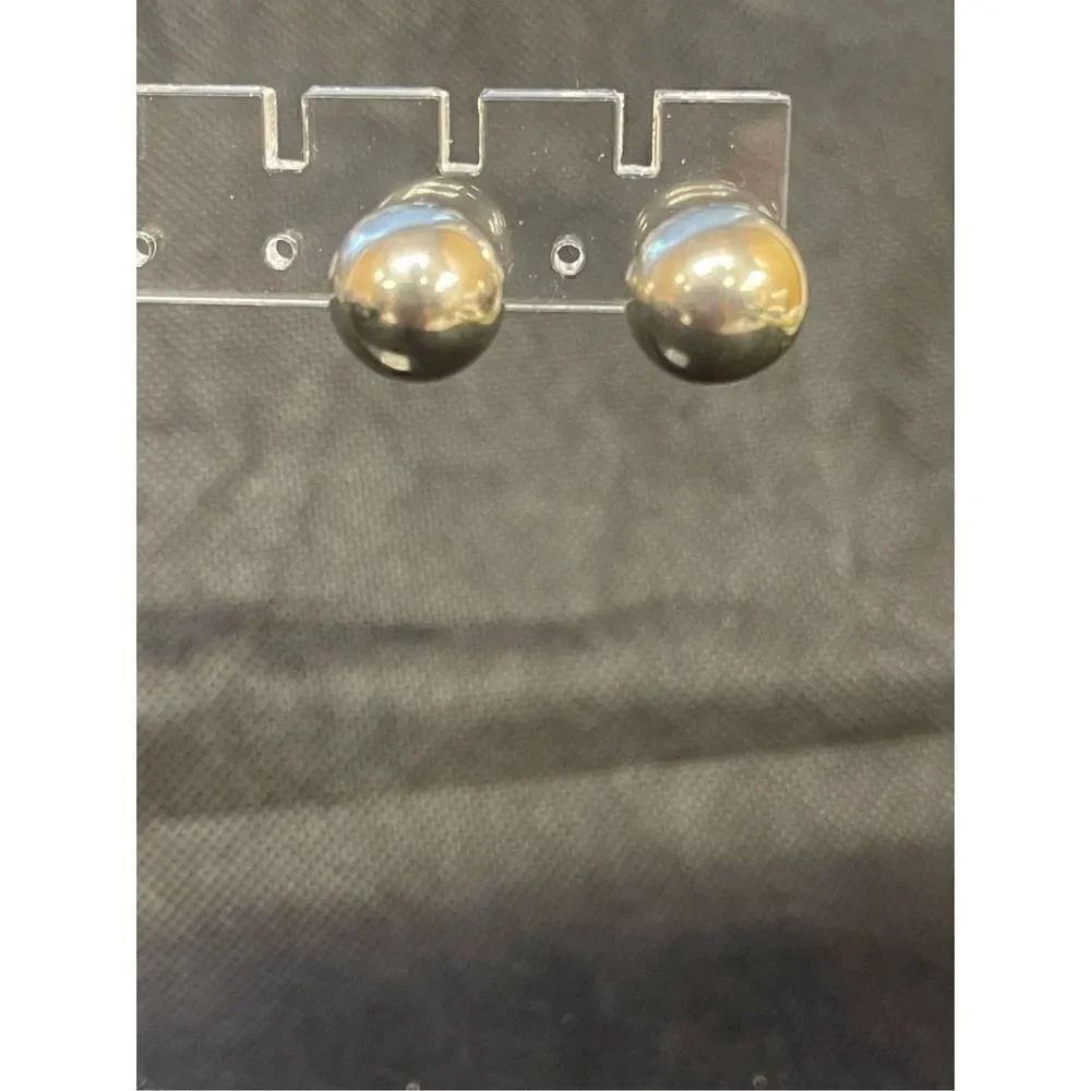 Silver Ball Earrings